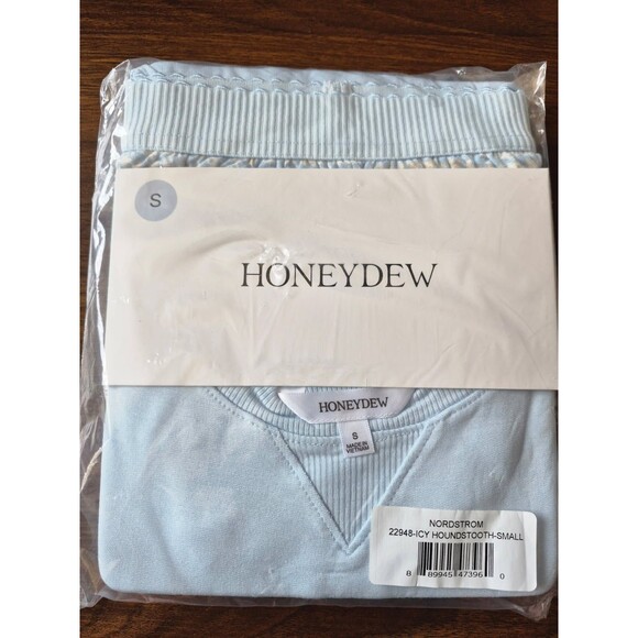 Honeydew Intimates Other - Honeydew Sugar Sweetheart Pajama Set Womens S NWT Blue Houndstooth Lounge